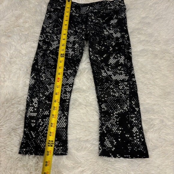 The North Face Pulse Capri Tights Women's black white triangle FLASHDRY small - Picture 2 of 13